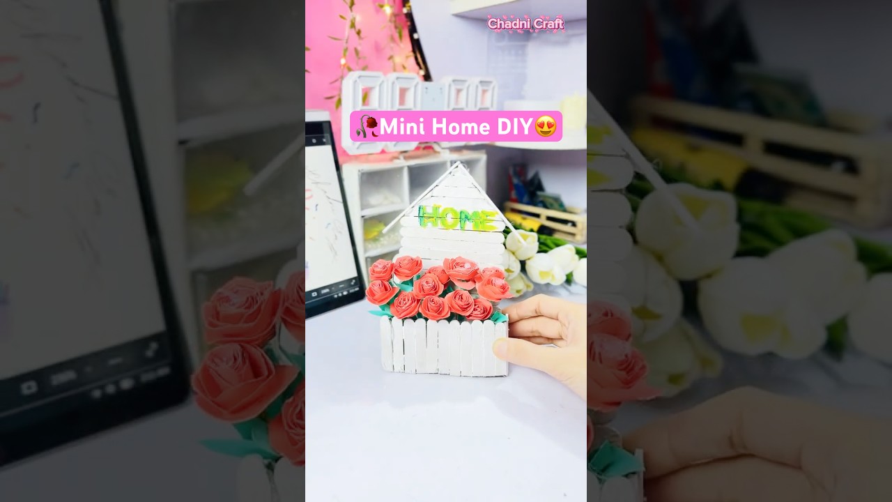 ✨From Ice Cream Stick to Home Decor 🌿  DIY Ice Cream Stick Craft  ✨