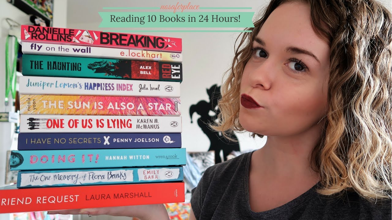 I READ 10 BOOKS IN 24 HOURS! nosaferplace YouTube