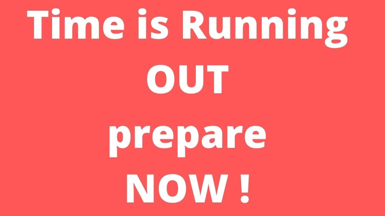 Prepare now before it's too late - YouTube