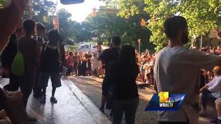 Video: Hundreds in Baltimore rally, march in solidarity with Charlottesville