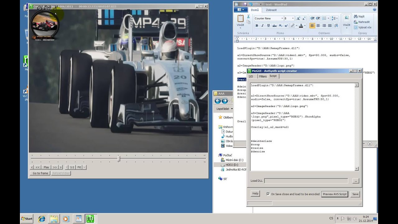 Adding logo to video using MeGUI - YouTube