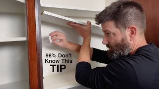 How To Remove and Adjust Cabinet Shelves Like A Pro! by The Funny Carpenter 12,972 views 5 months ago 3 minutes, 6 seconds