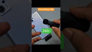 Cheapest Mic For Vlog Best Wireless Microphone For Youtube Under 300  K8 Wireless Microphone Review