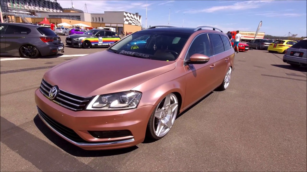 VOLKSWAGEN VW PASSAT VARIANT B7 LOWERED TUNING SHOW CAR WALKAROUND 