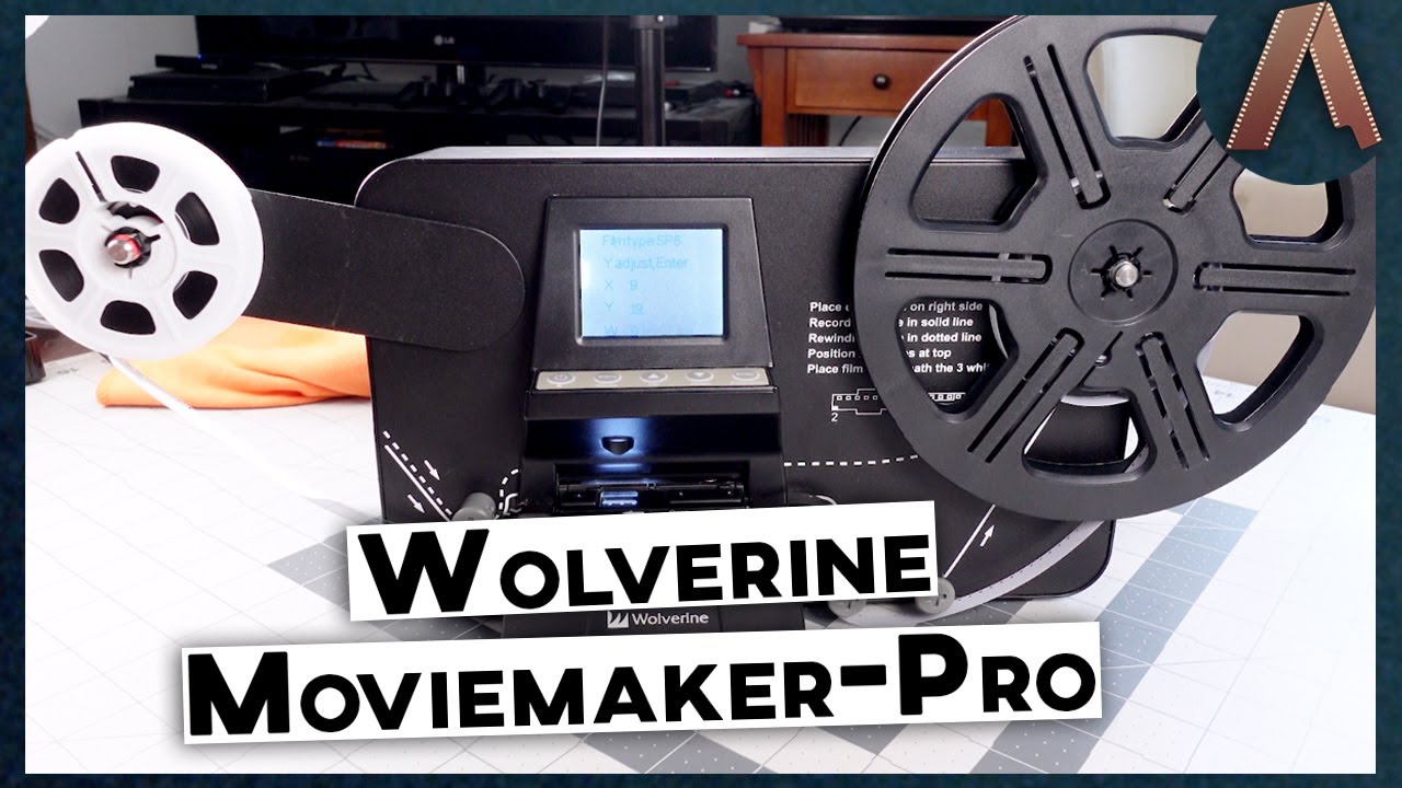 Wolverine 8mm & Super 8 Reels to Digital MovieMaker Pro Film Digitizer,  Film Scanner, 8mm Film Scanner, Black (MM100PRO)