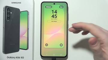 SAMSUNG Galaxy A56 5G: How to Customize Lock Screen Clock