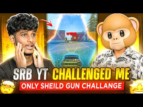 SRB YT CHALLENGED ME 🥵ONLY SHIELD GUN CHALLENGE 😱SOLO VS SQUAD 😦@funwithsrbyt @SRB_SCB_Is_Live