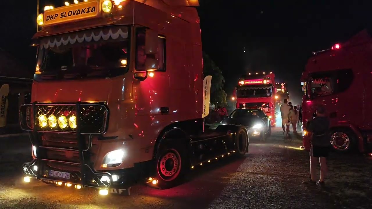 Truck Fest Trenčín 2025 - Príchod flotily DKP SLOVAKIA