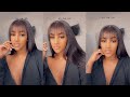 HOW TO CUT YOUR NATURAL BANGS IN 30 INCH LACE WIG FT ALIPEARL HAIR