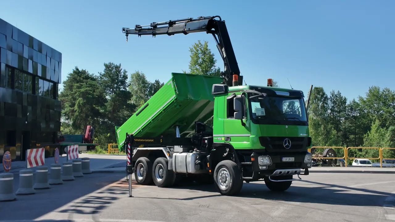 MERCEDES-BENZ ACTROS 3346 6x6 HIAB 244EP-4 Crane Kipper