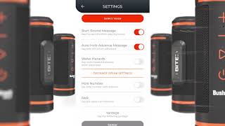 Bushnell Wingman - Settings with iPhone