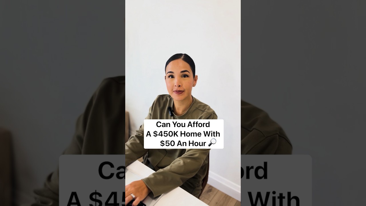 Here’s a breakdown of how you can afford a $450k home with an income of $50 an hour 👀🏠