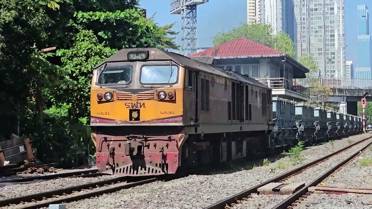 GEA 4531 ขบวนรถหิน 1263 บางซื่อ-วิหารแดง มักกะสัน 2/3/2569 #รถไฟไทย #srt #train