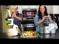 Juicers - Hurom Slow Juicer vs. Breville Centrifugal Juicer - Juicing demo