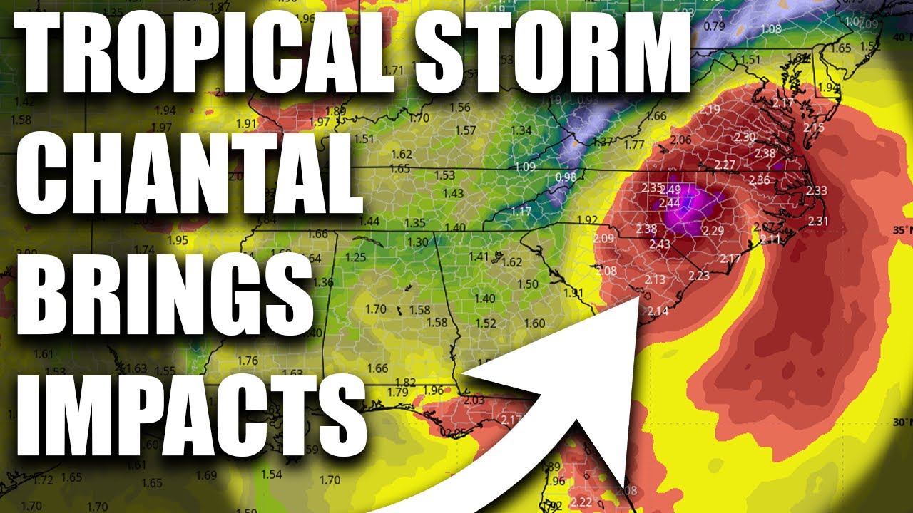 Tropical Storm Chantal Makes Landfall & Continues To Bring Impacts ...