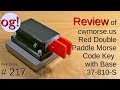 Review of CW Morse Paddles with weighted base (#217)