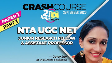 NTA UGC NET paper 1 | September 2020 | Computer Science | part 1 | 7 Hour
