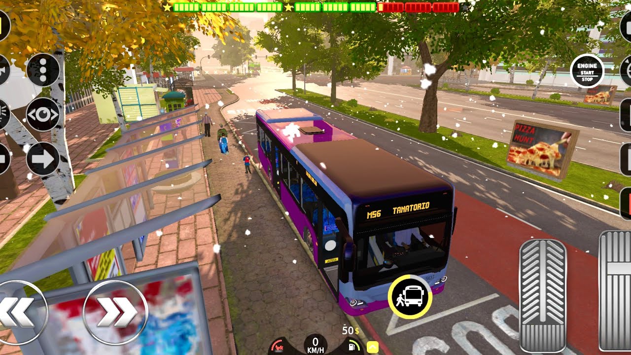 The bus is a comfortable 