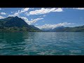 4K Ferry Gersau - Beckenried SWITZERLAND スイス アルプス山脈