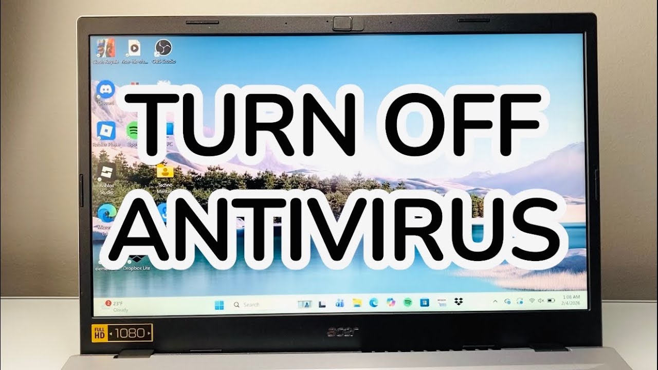 Stop Antivirusprogram How To Turn Off Antivirus On Windows 11 or 10 PC (Windows Defender ...