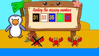 Finding missing numbers from 21 to 40 | Learn the numbers | Math Games