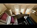Qatar Airways First Class B777-300ER Flight | Doha🇶🇦 to Hong Kong🇭🇰 | 4K Full Review