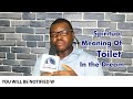 Spiritual meaning of toilet dream  evangelist joshua tv