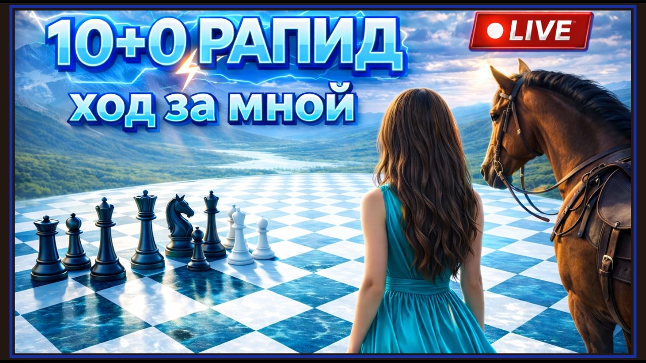 🌍🍀РАПИД: Дуэли со зрителями www.lichess.org