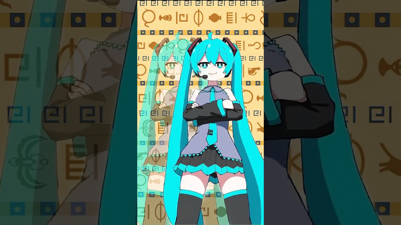 Miku and Teto egyptian dance #shortvideo #shorts #youtubeshorts #hatsunemiku #kasaneteto #vocaloid