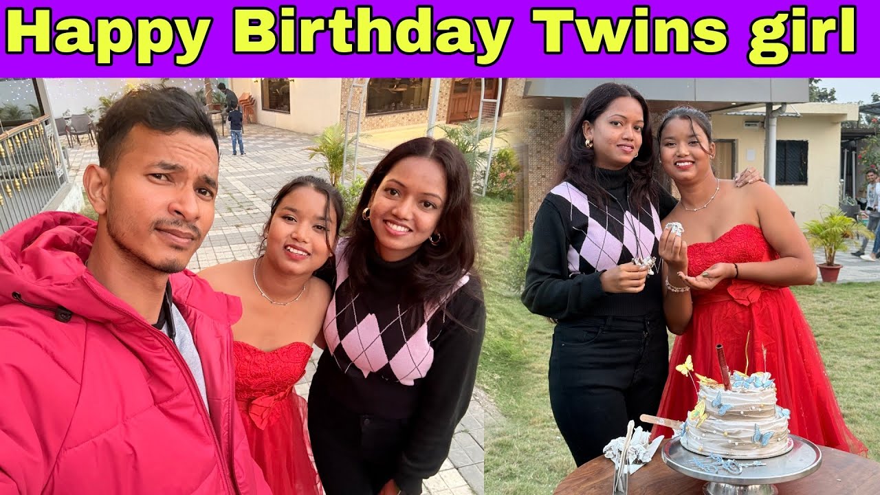 Happy Birthday Twins girl Kanak
