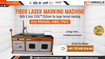 Fiber laser marking Automatic X Axis moving table Customize machine | Mirachle Machineries
