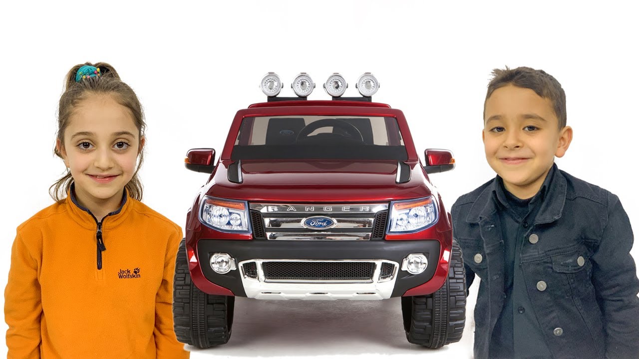 RunRunToys Ford Ranger Push Toy, Black (5002