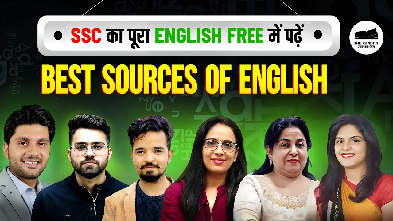BEST Sources of SSC ENGLISH by THE PUNDITS 