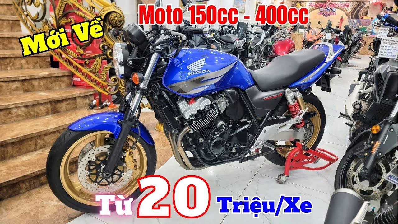 lô Moto Cũ Giá Rẻ Mới Về , Honda CB400 ,Steed 400 ,Legend 150 ,R15V3 ,CBR150R ,GSX R150