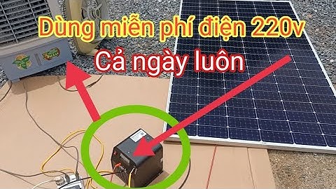 🇻🇳 Bất ngờ 👉 (Inverter) Biến tần chạy trực tiếp từ 1 TẤM PIN mặt trời - Shop Solar
