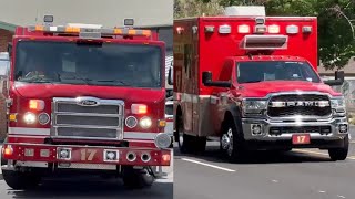 PHOENIX FIRE DEPARTMENT: Engine 17 & Rescue 17 Responding