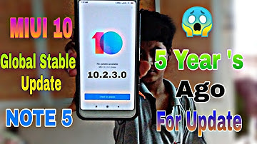 MIUI 10 10.2.3.0 Update For Redmi Note 5 Device || as Gaya update..