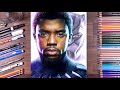 Drawing Chadwick Boseman as Black Panther | drawholic