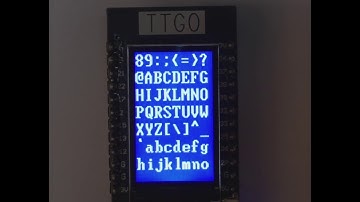 MicroPython example ttgo_fonts.py running on TTGO T-Display