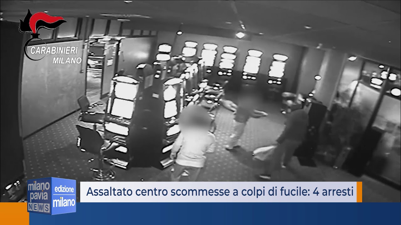 Rapina a mano armata in una sala slot a Magenta, fermati in quattro