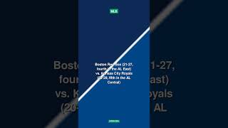 Royals host the Red Sox on 3-game home slide #shorts