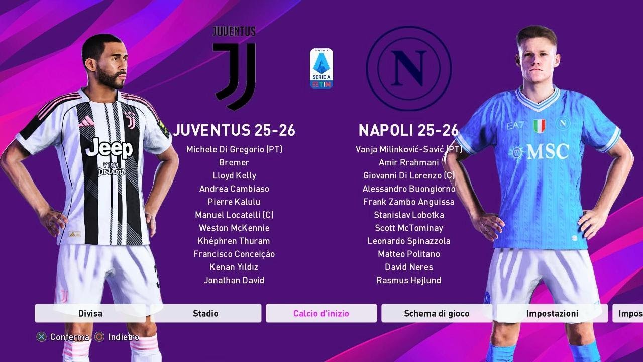 Juventus - Napoli 2025/26 Full Match + Telecronaca