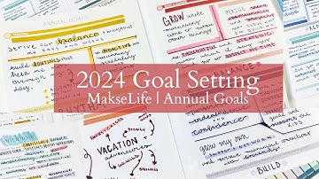 Goal Setting for 2024 | MakseLife Annual Goals | My Process, Goals & Tips for Goal Planning