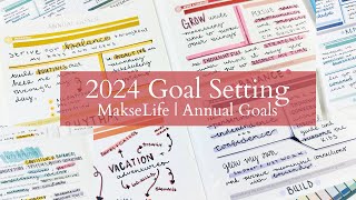 Goal Setting for 2024 | MakseLife Annual Goals | My Process, Goals \& Tips for Goal Planning