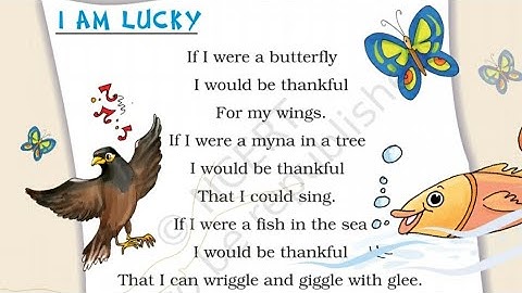 I Am Lucky | Explanation, English For Class 2nd (NCERT) |