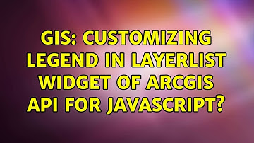 GIS: Customizing legend in layerlist widget of ArcGIS API for JavaScript?