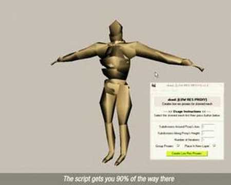 Low Resolution Proxy Generator