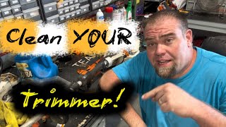 Step-by-step process to clean and service your Stihl string trimmer FS 56, 70, 90, 91, 110, 111, 131