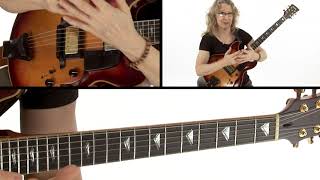 Bebop Guitar Lesson - Track 1 - Comping Approaches Demo - Sheryl Bailey
