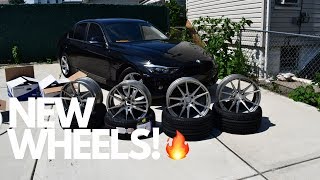 MY BMW F30 GETS ROHANA WHEELS